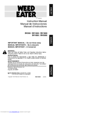 Weed Eater 530163804 Instruction Manual