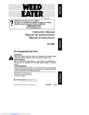 Weed Eater 530164008 Instruction Manual