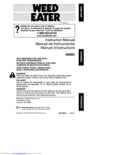 Weed Eater 4000C Instruction Manual