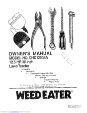 Weed Eater CHD12538A Owner's Manual