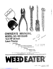 Weed Eater 159757 Owner's Manual