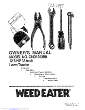 Weed Eater 163600 Owner's Manual
