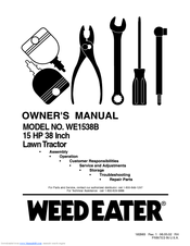 Weed Eater WE1538B Owner's Manual