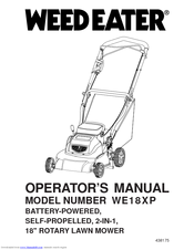 Weed Eater 438175 Operator's Manual