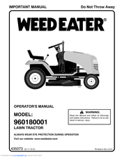 Weed Eater 960180001 Operator's Manual