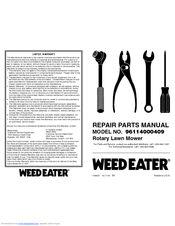 Weed Eater 96114000409 Repair Parts Manual