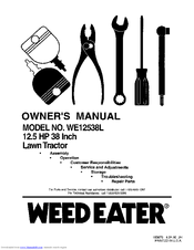 Weed Eater WE12538L Owner's Manual