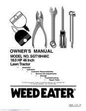 Weed Eater SGT18H46C Owner's Manual