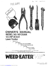 Weed Eater VIP 157394 Owner's Manual