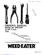 Weed Eater 152166 Owner's Manual