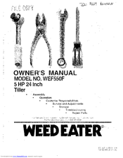 Weed Eater WEF550F Owner's Manual