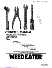 Weed Eater 164789 Owner's Manual