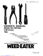 Weed Eater WEF550L Owner's Manual