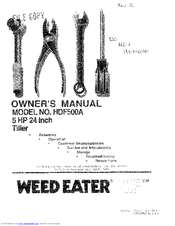 Weed Eater HDF50A Owner's Manual