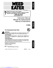 Weed Eater 530088154 Instruction Manual