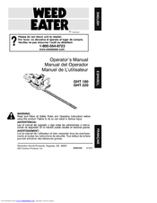 Weed Eater GHT 180 LE Operator's Manual