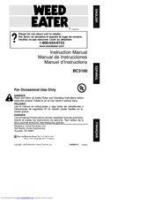 Weed Eater 530088132 Instruction Manual