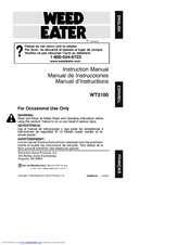 Weed Eater 530088156 Instruction Manual