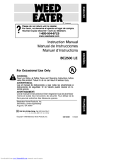 Weed Eater BC2500 LE Instruction Manual