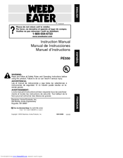Weed Eater 530163408 Instruction Manual
