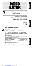 Weed Eater 530163906 Instruction Manual