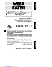 Weed Eater 545117507 Instruction Manual