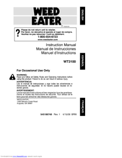 Weed Eater 545186748 Instruction Manual