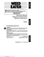 Weed Eater FL20C Instruction Manual