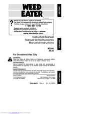 Weed Eater 795711814 Instruction Manual
