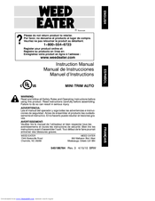 Weed Eater MINI TRIM AUTO Instruction Manual