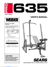 Weider PRO 635 User Manual