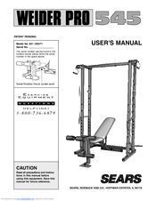 Weider Pro 545 User Manual