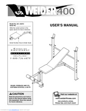 Weider 831.150721 User Manual