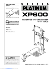 Weider Platinum XP600 User Manual