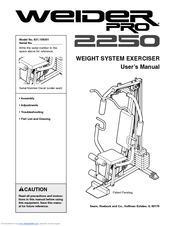 Weider Pro 2250 User Manual