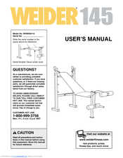 Weider 145 User Manual