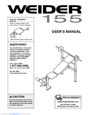 Weider 155 User Manual