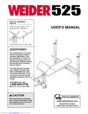 Weider 525 User Manual