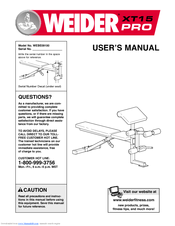 Weider Pro Xt15 User Manual