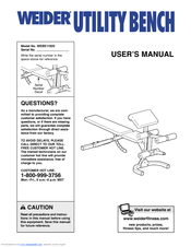 Weider WEBE11920 User Manual