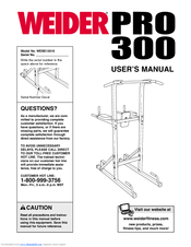 Weider WEBE13010 User Manual