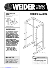 Weider Pro 400 User Manual