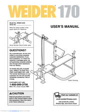 Weider 170 User Manual