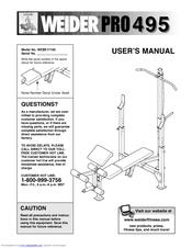 Weider WEBE17100 User Manual