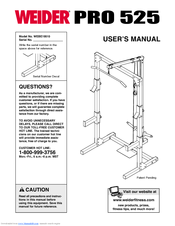 Weider Pro 525 User Manual