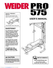 Weider PRO 575 User Manual