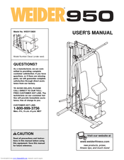 Weider WESY13820 User Manual