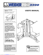 Weider PRO 3200 User Manual