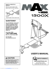 Weider MAX 1500x User Manual