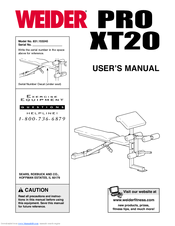 Weider 831.153240 User Manual